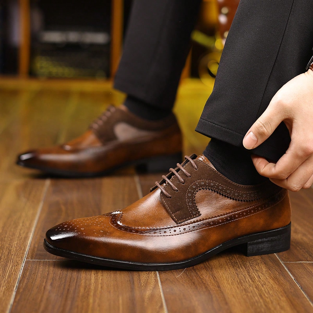 Formal Men Daily Wear Footwear - Scarpe eleganti da uomo con lacci