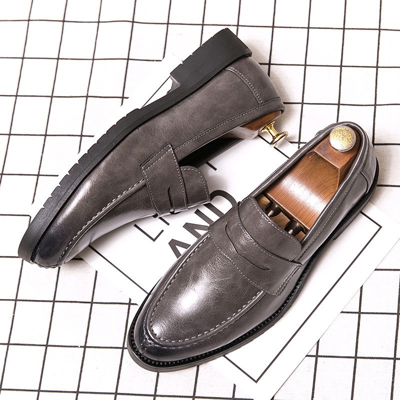 Formal Men Daily Wear Footwear - Mocassini da Uomo Vintage in Ecopelle,