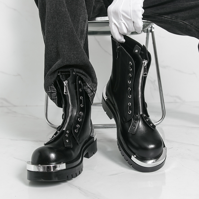Men Formal Wear With Boots - Stivali con suola spessa da uomo