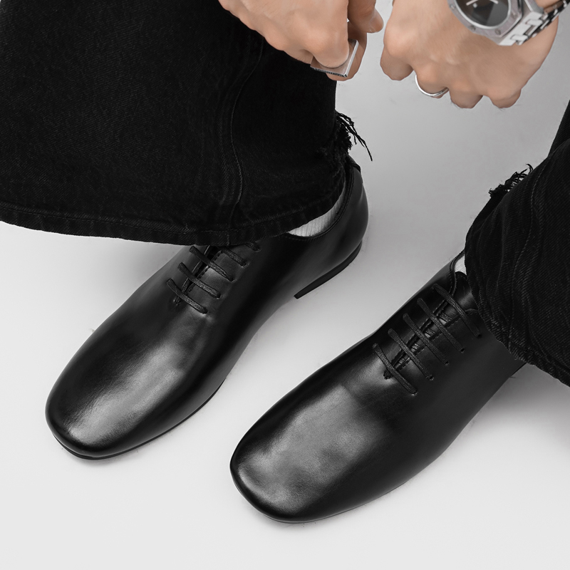 Formal Men Daily Wear Footwear - Scarpe Oxford da Uomo con Lacci,